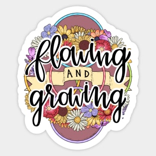 Flowing and Growing Hula Hoop Art Sticker